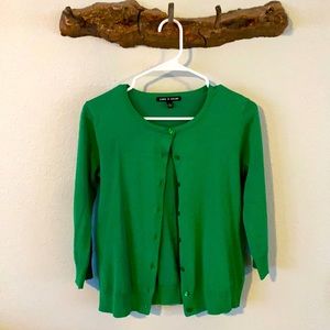 Kelly green cardigan